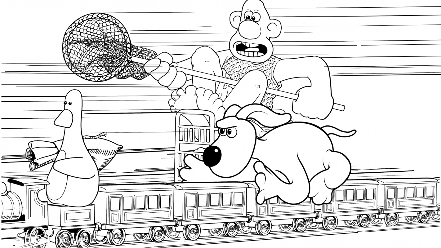 Wallace Gromit The Official Colouring Book Bookmarked