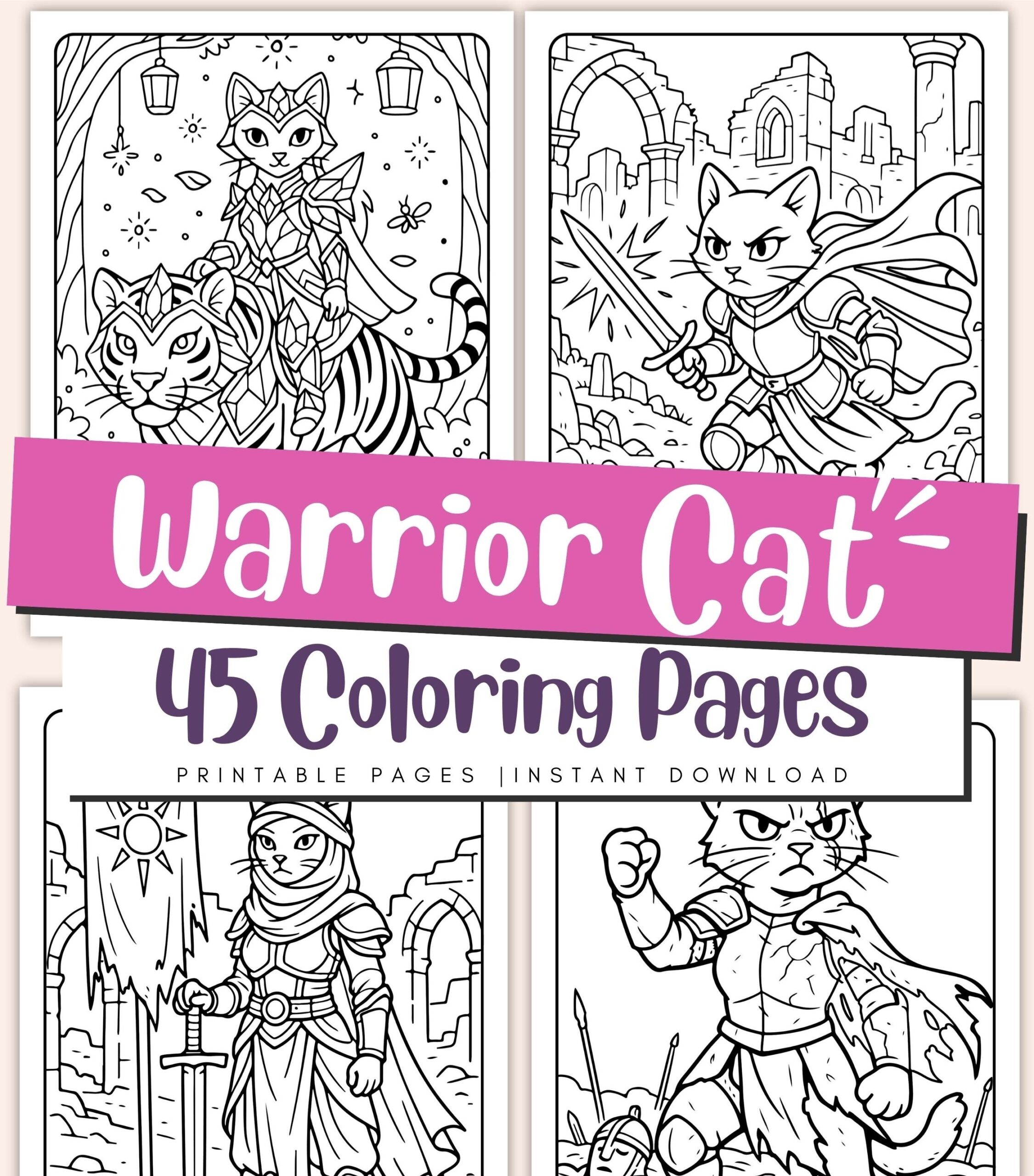 warrior cat pictures to color