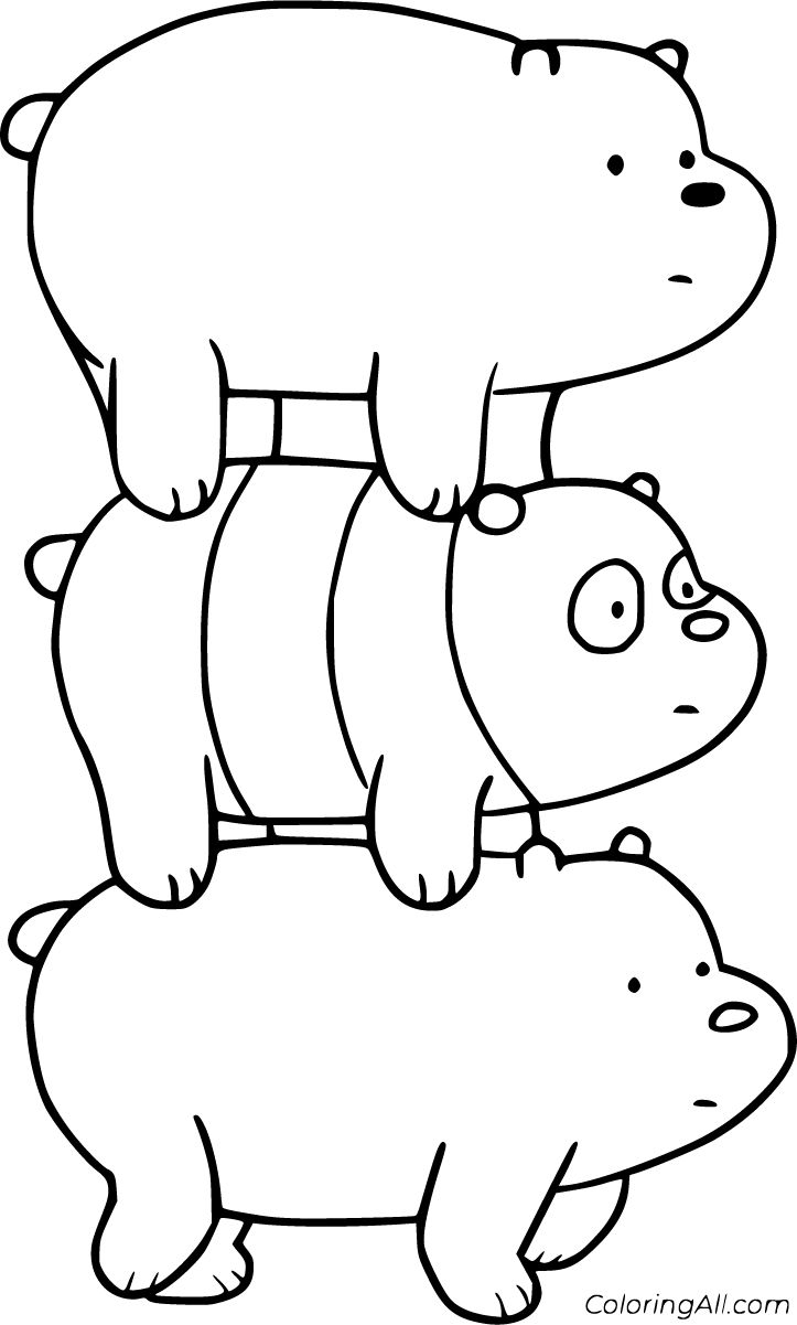 We Bare Bears Coloring Pages