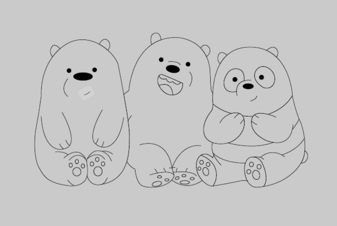 We Bare Bears Colouring Book For Kids For 10 Freelancer Brony Minz tibuafzal3 Kwork
