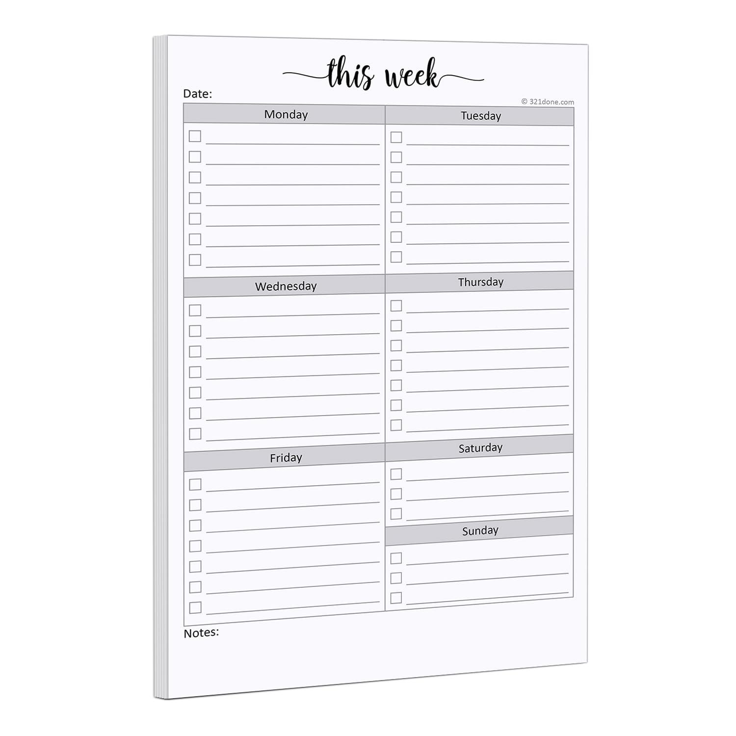 to do checklist notepad