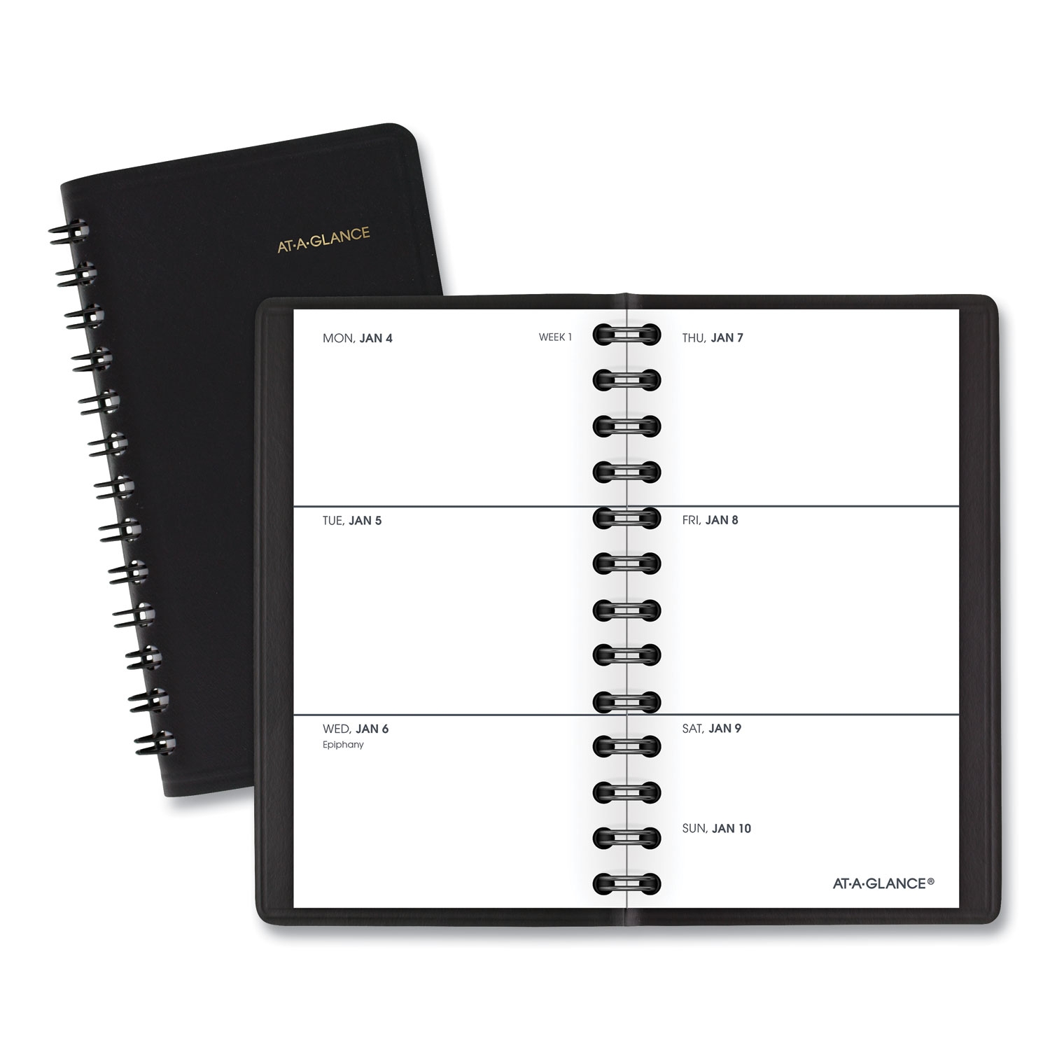black two year daily planner
