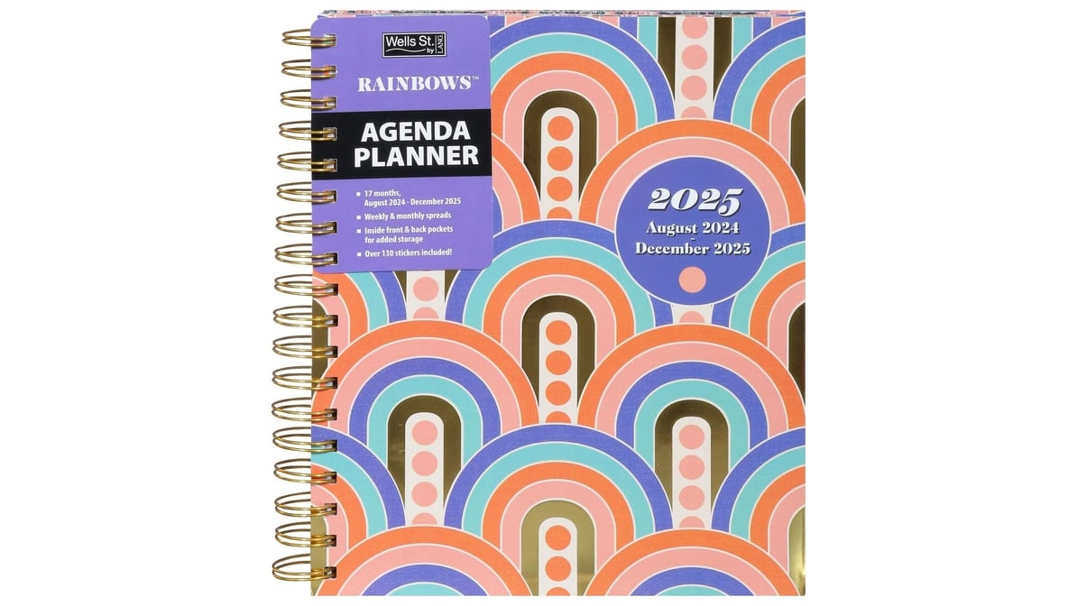 Wells St By Lang 2025 Rainbow Agenda Planner Delivery Near Me Doordash