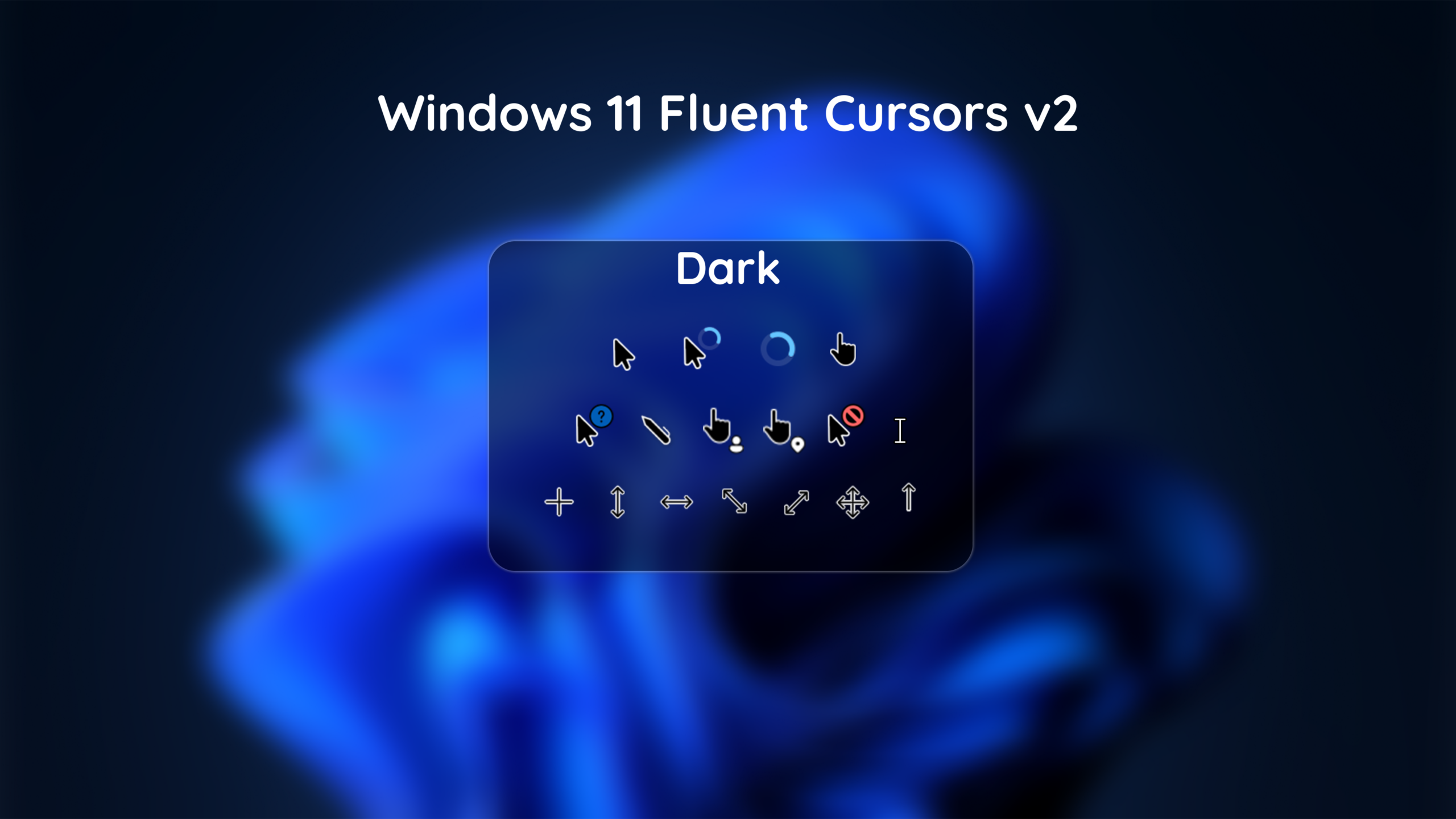 Windows 11 Fluent Cursors V2 Dark By Arteffect10520 On DeviantArt