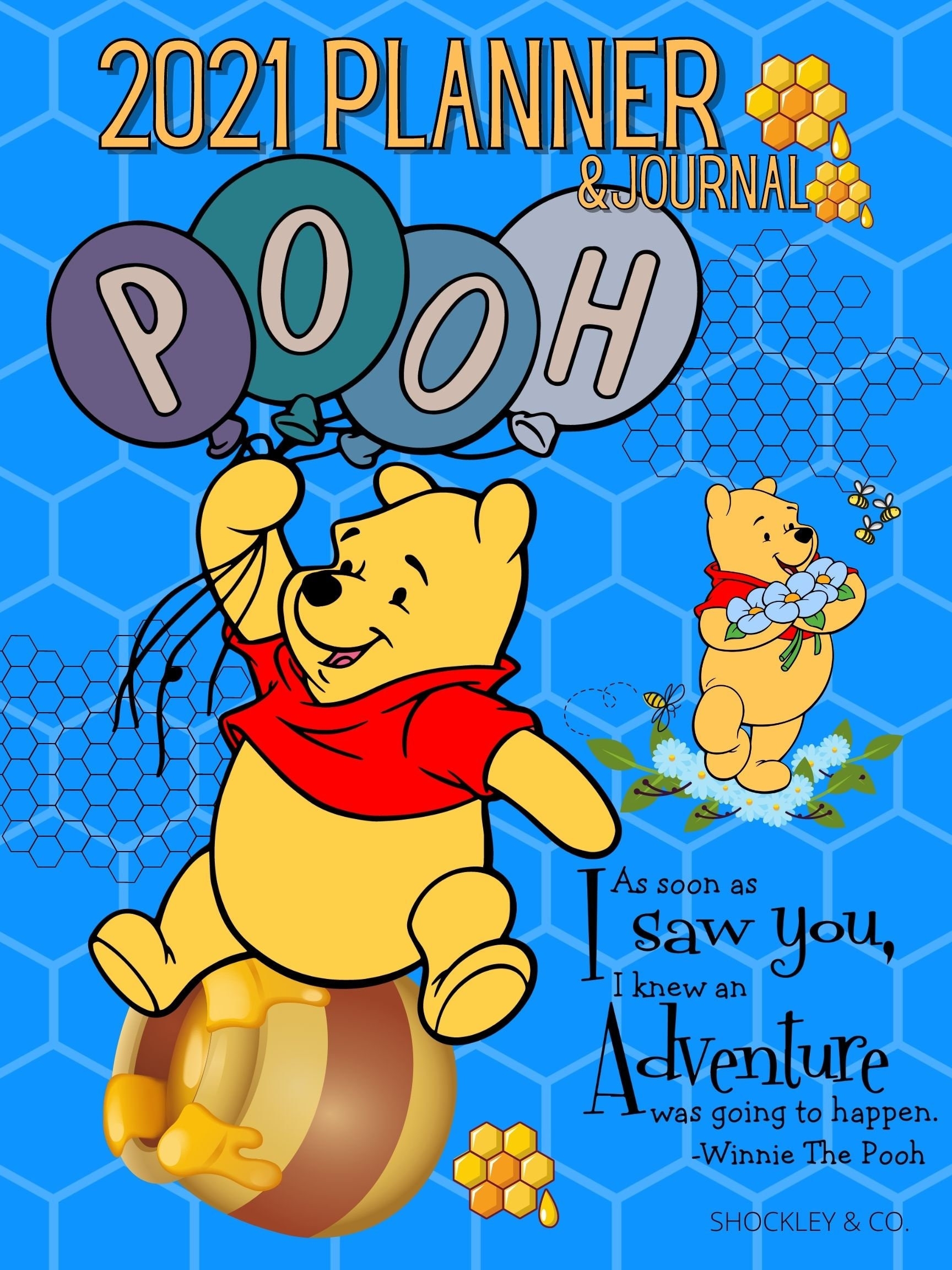 Winnie The Pooh 8x10 Planner Cover 2021 Etsy