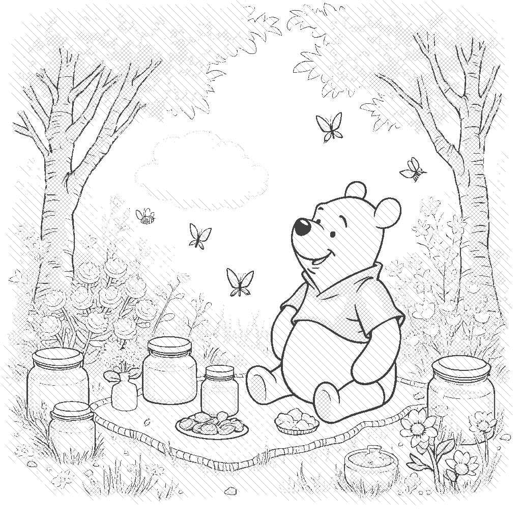 winnie the poo coloring pages