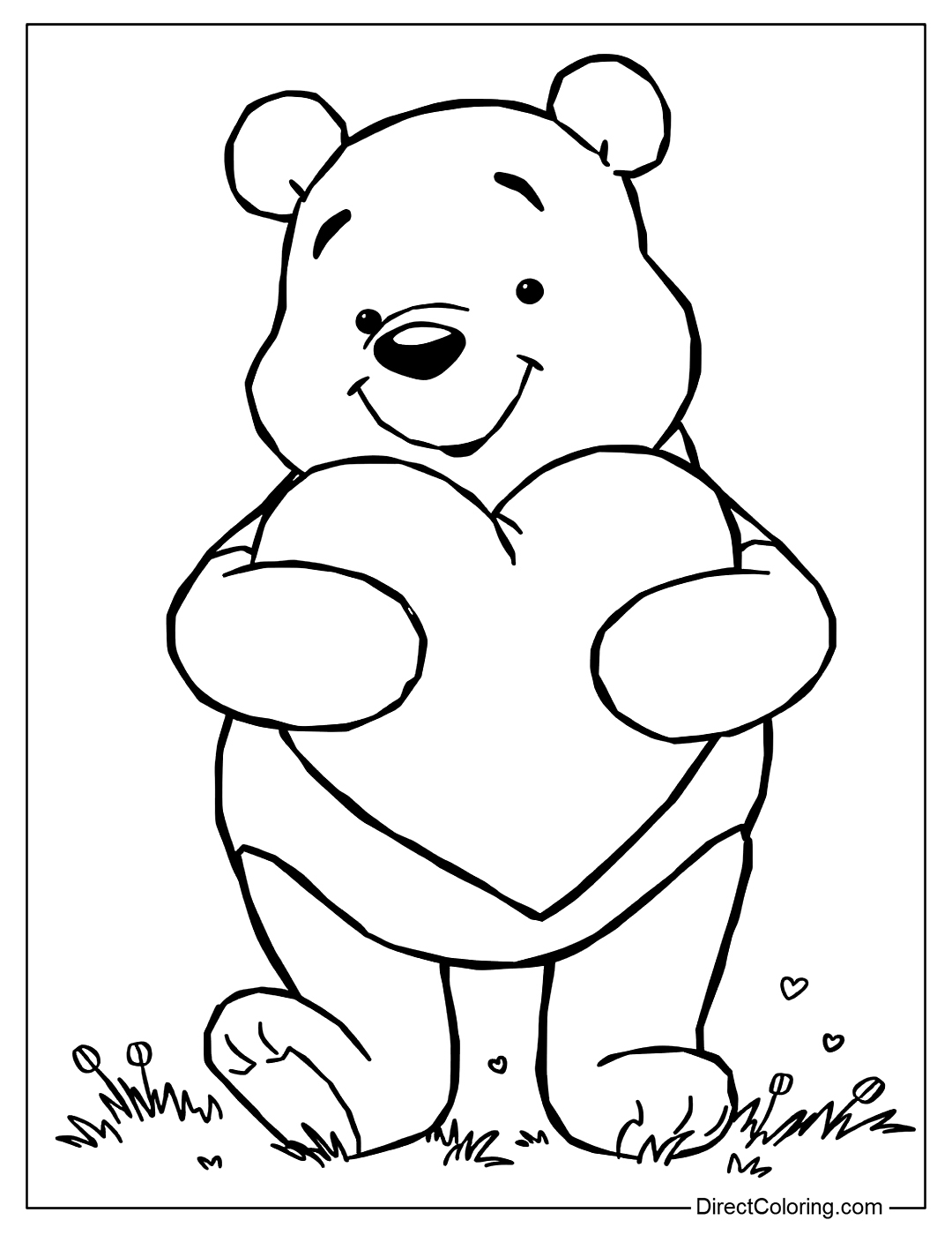 Winnie The Pooh Coloring Pages Free PDF To Download And Print