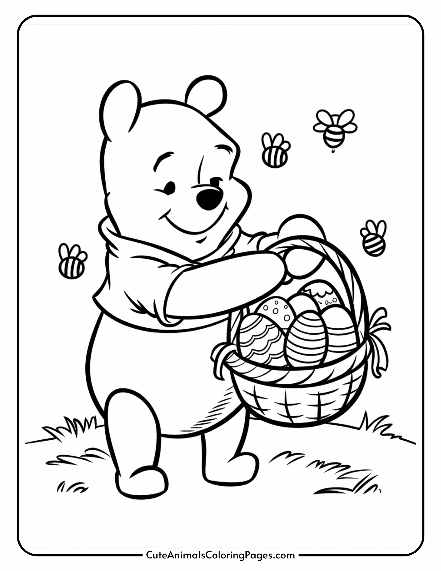 whinnie the pooh coloring pages