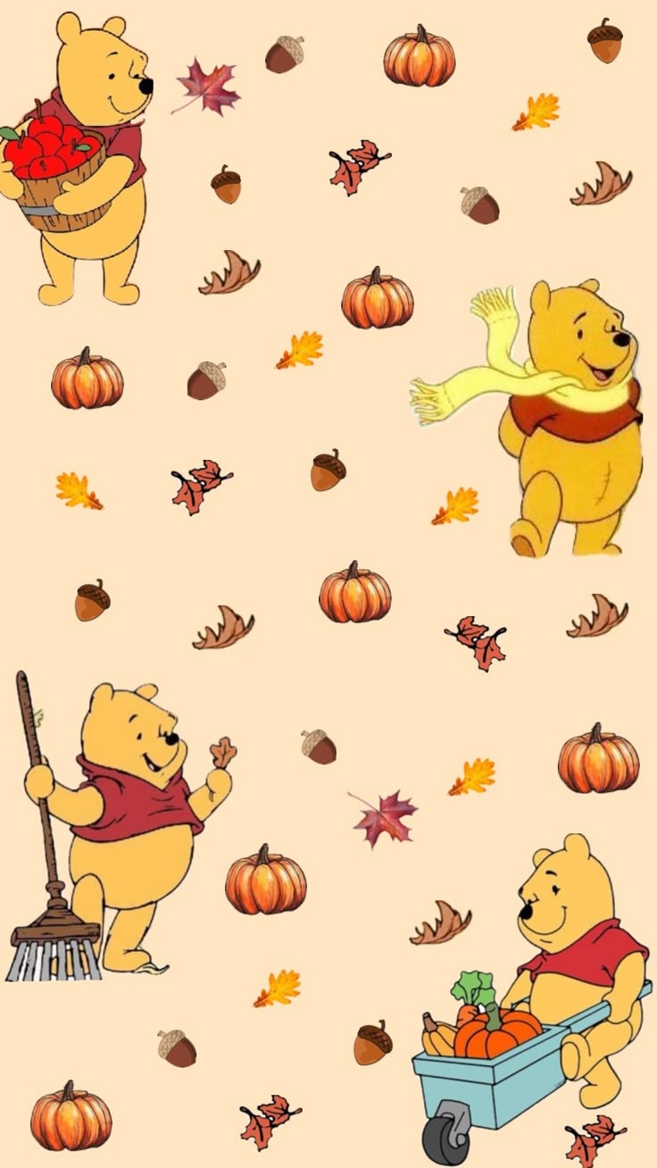 Winnie The Pooh Fall Wallpaper
