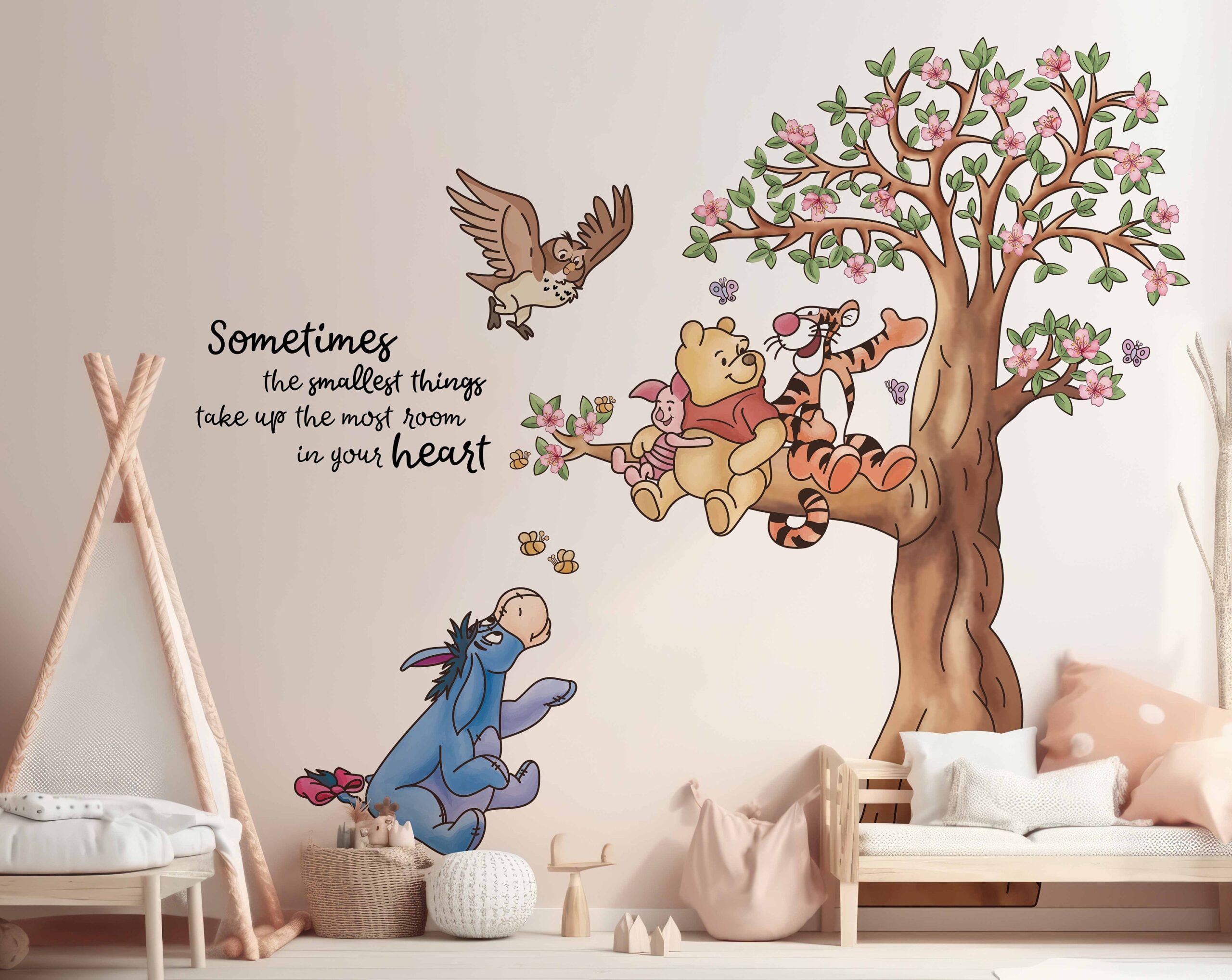 Winnie The Pooh Winnie And Friends Wall Decal Kids Wall Stickers Etsy