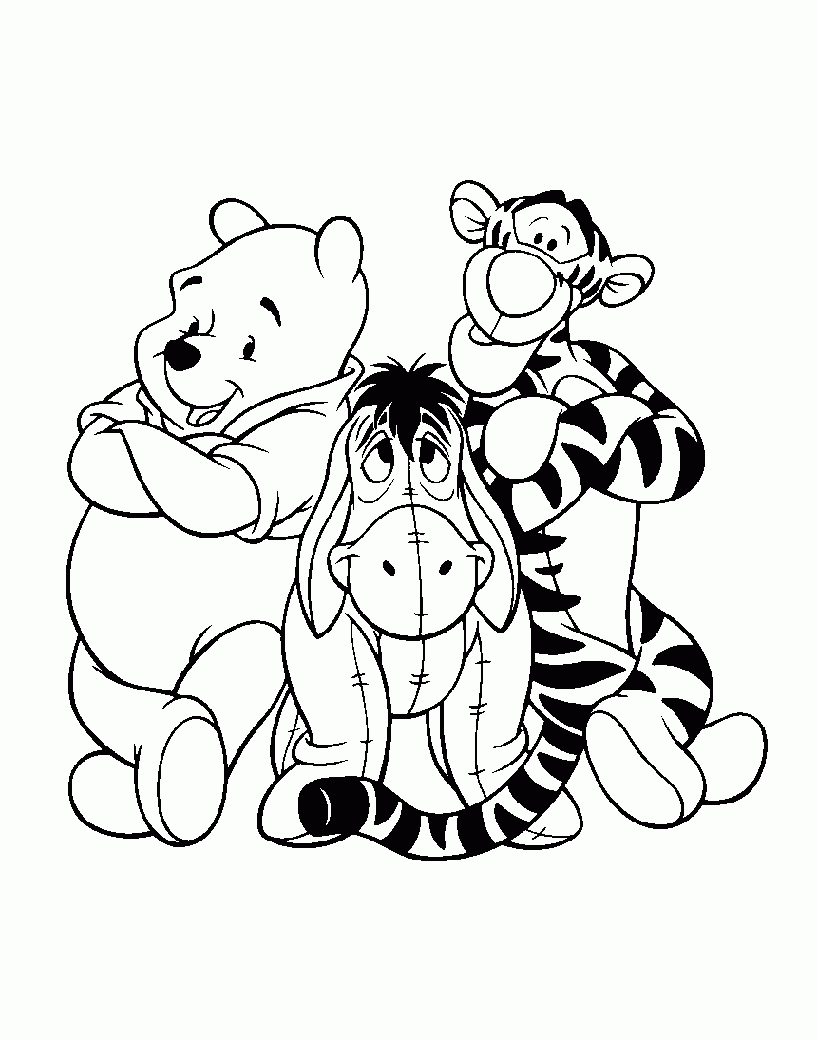 winnie the pooh coloring sheet