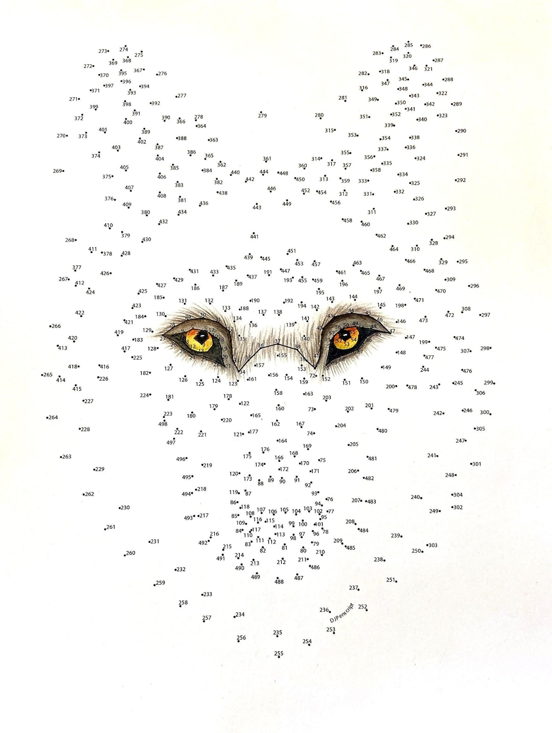 Wolf Extreme Dot To Dot PDF Activity And Coloring Page Etsy Norway