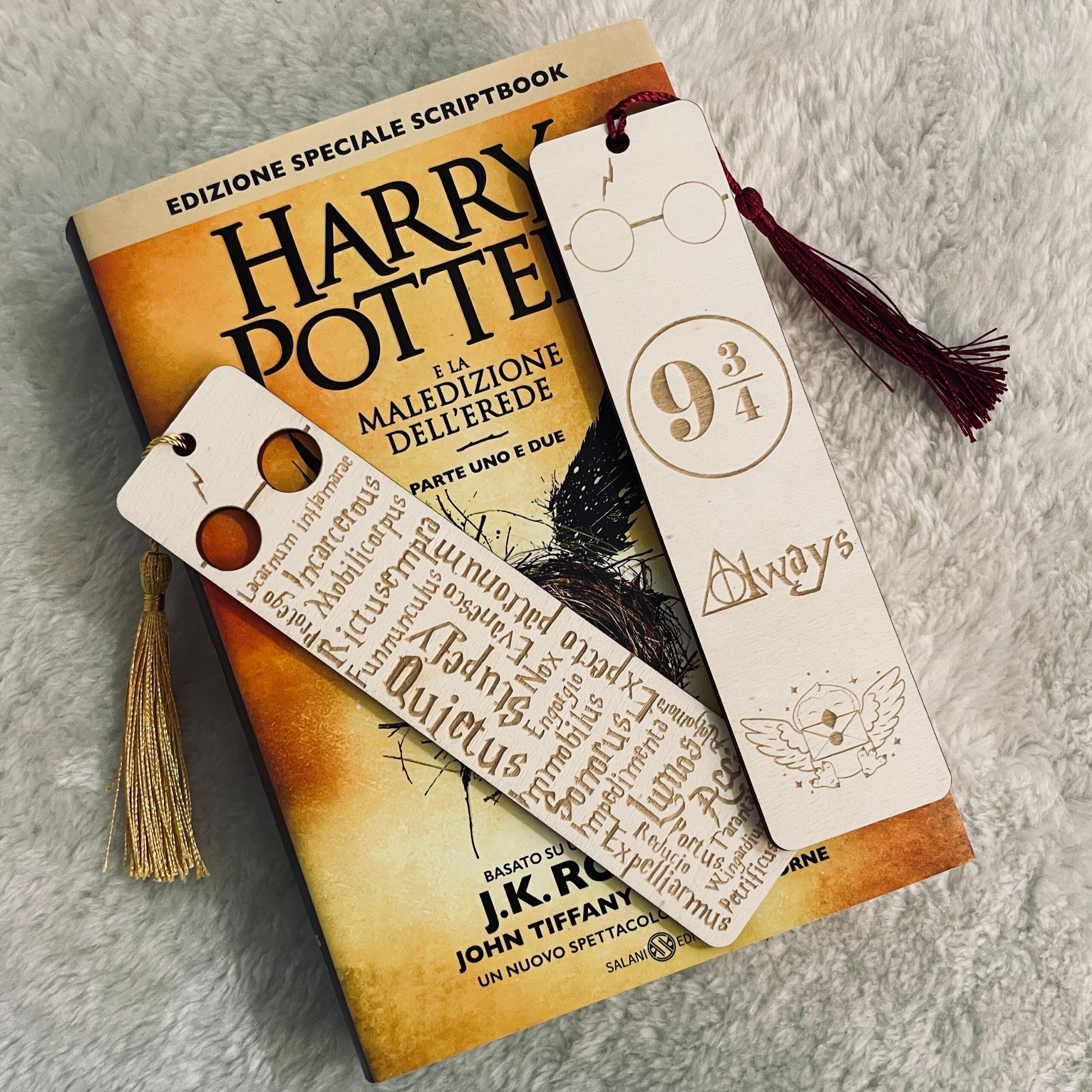 Wooden Bookmark Harry Potter Bookmark Etsy Sweden