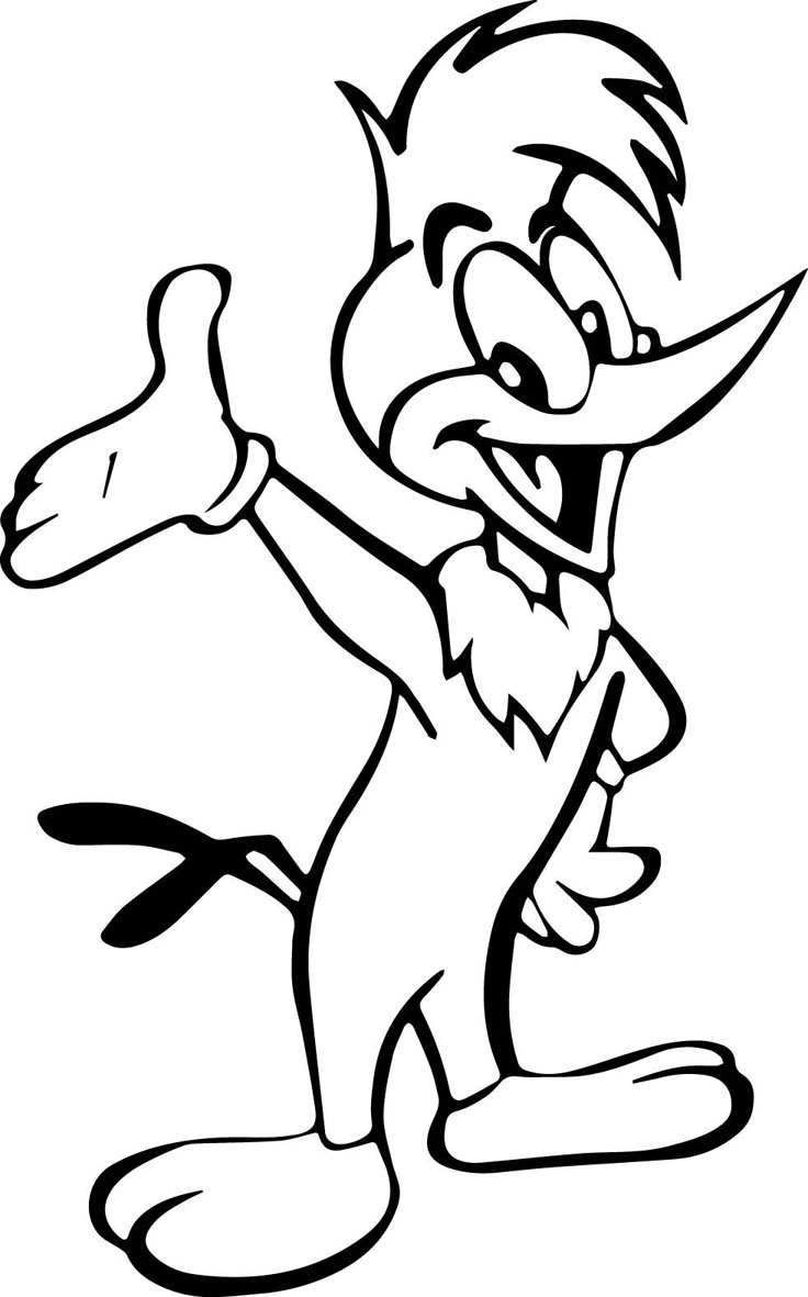 Woody Woodpecker Coloring Pages Wecoloringpage