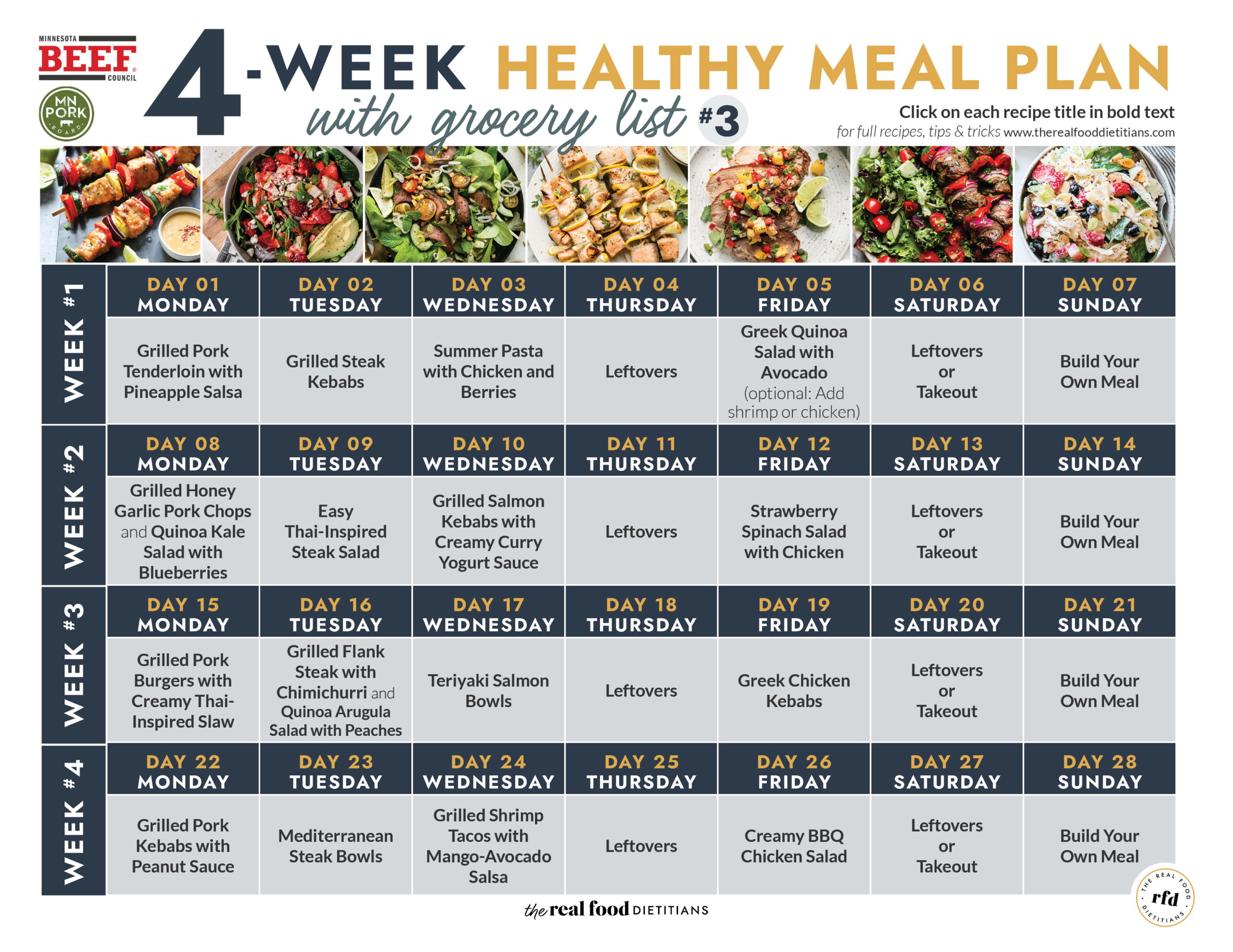 fitness and meal planner