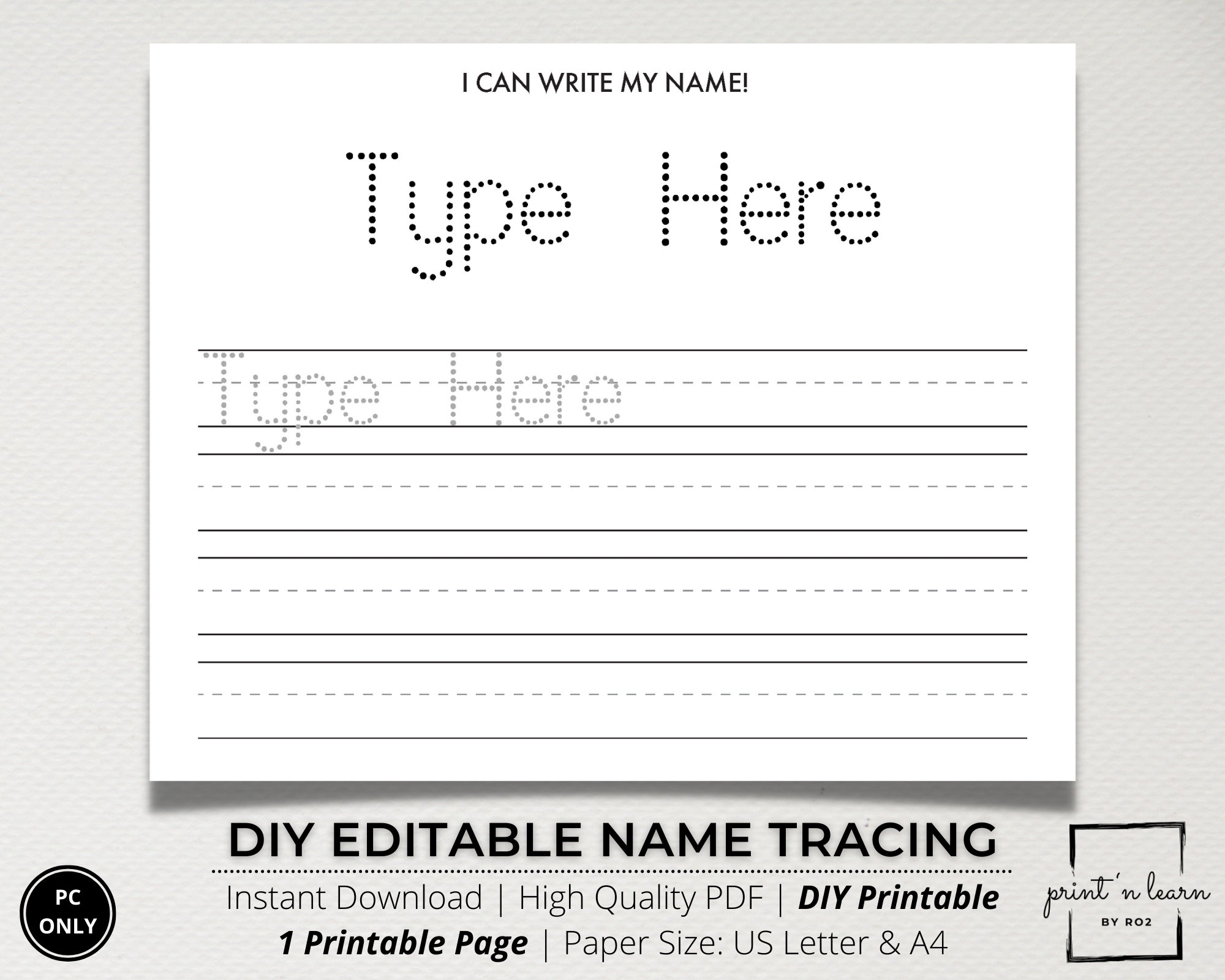 Worksheets Personalized Writing Paper For Kids Write Your Name Preschool Custom Name Tracing Sheets