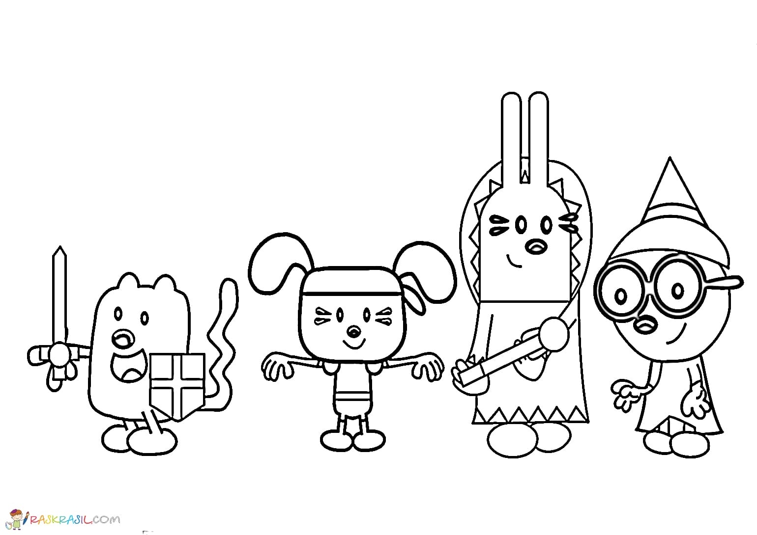 wow wow wubbzy coloring pages