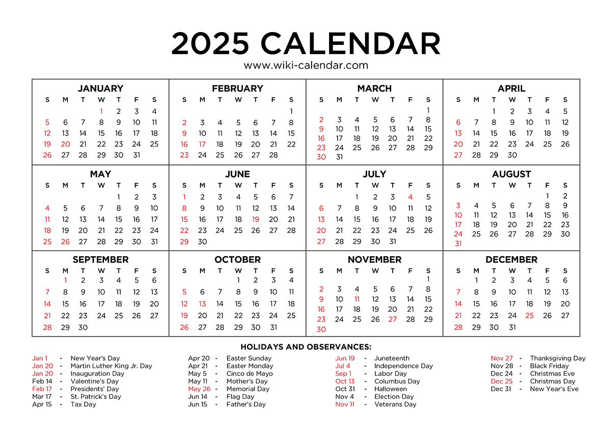 desk top calendar 2025