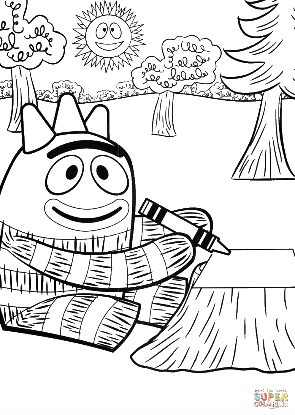 Yo Gabba Gabba 20 Free Printable Coloring Pages