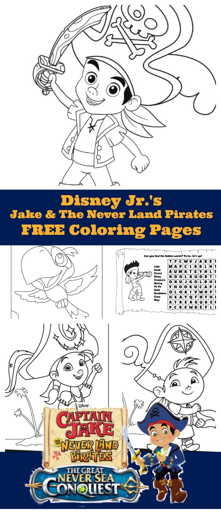 Yo Ho Let s Go Jake And The Never Land Pirates Free Coloring Pages Mommy Mafia
