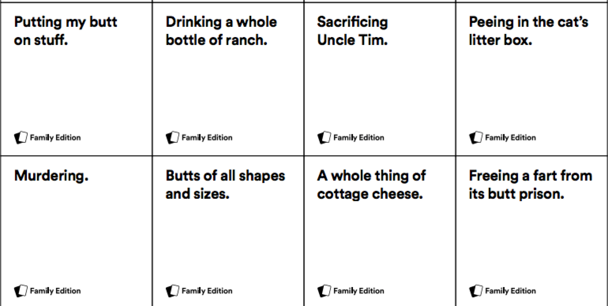 You Can Print This Family Friendly Version Of Cards Against Humanity For Free At Home Lifehacker