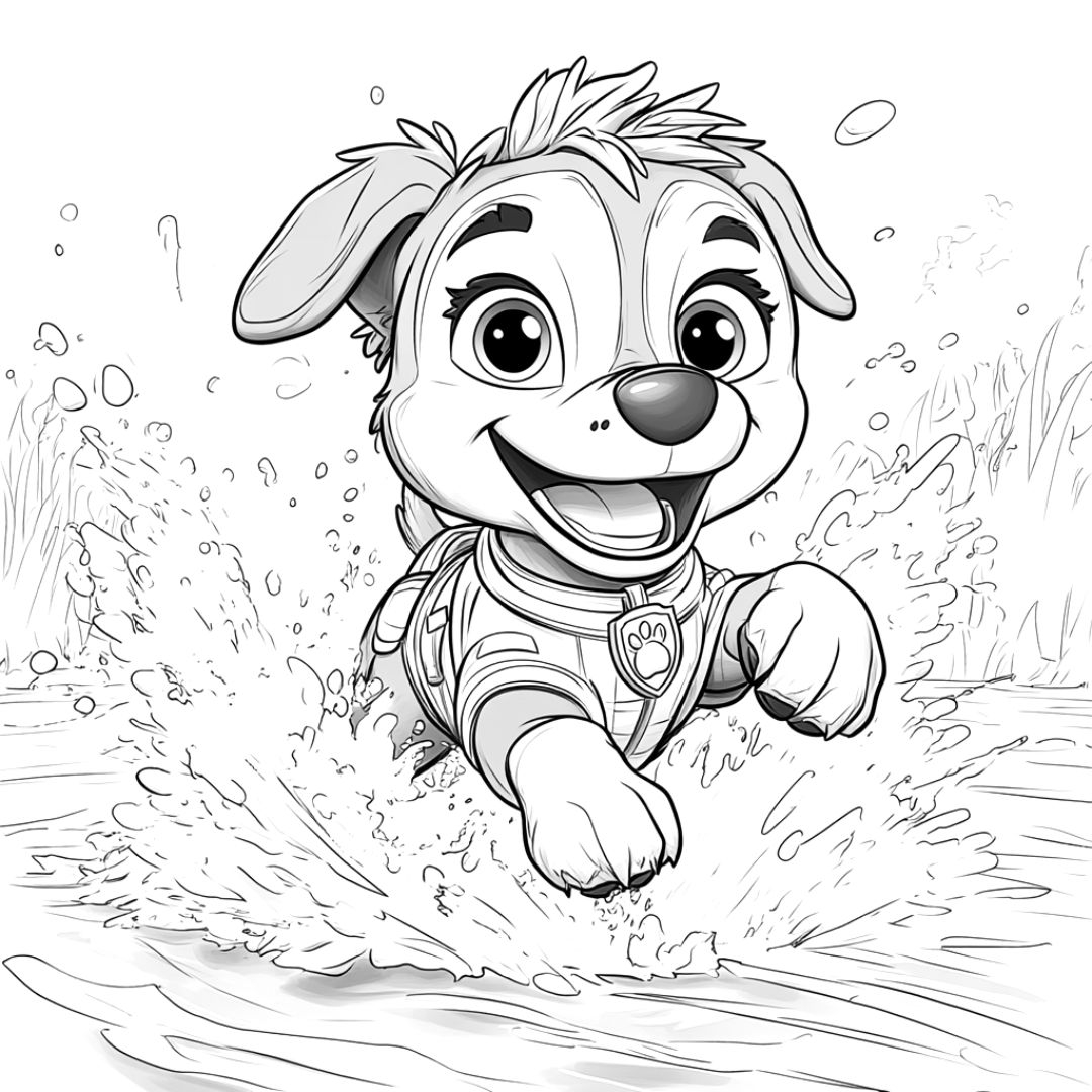 zuma paw patrol coloring page